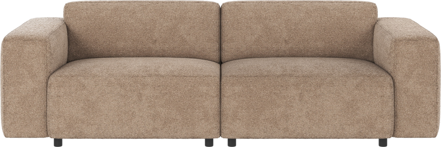 Moderne gråbeige 3-personers sofa – Stilfuld komfort!
