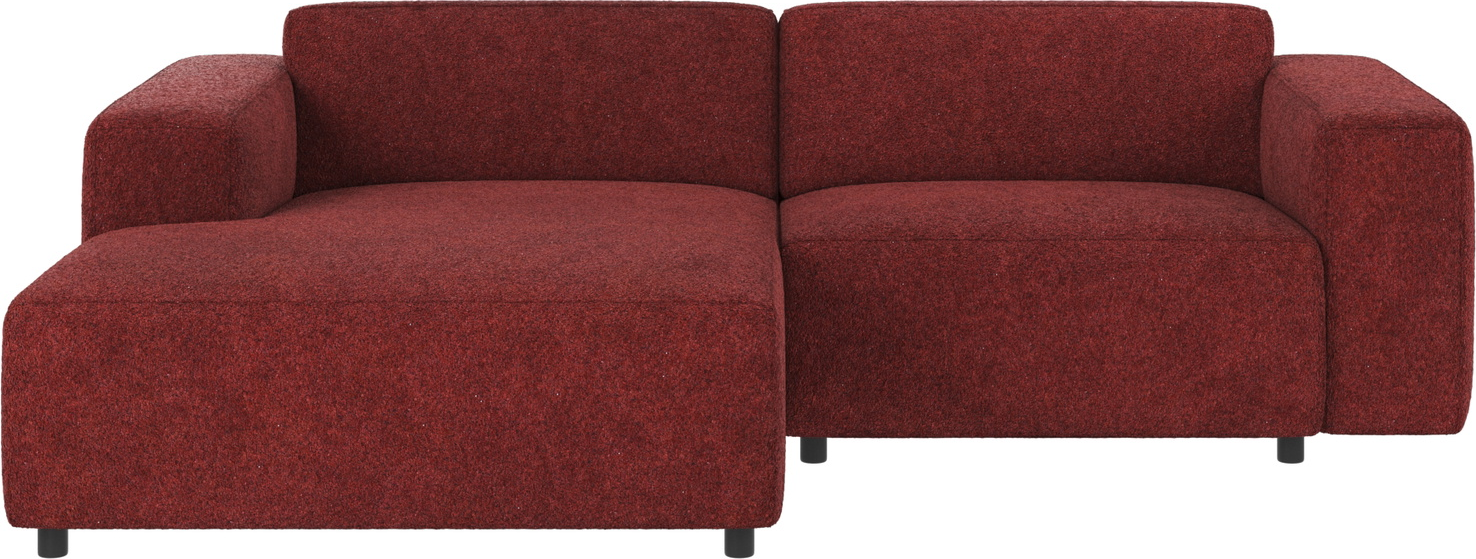Rød Venstrevendt Chaiselongsofa Willard Anna - Udsalg!
