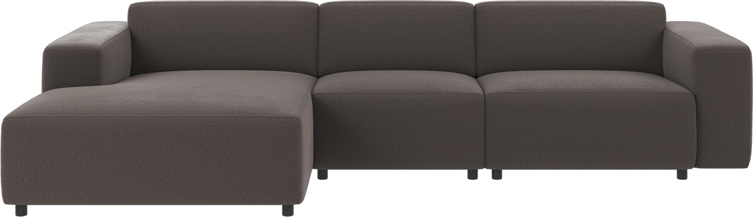 Mørkegrå Willard Chaiselongsofa i Rita-stof - Modulopbygget