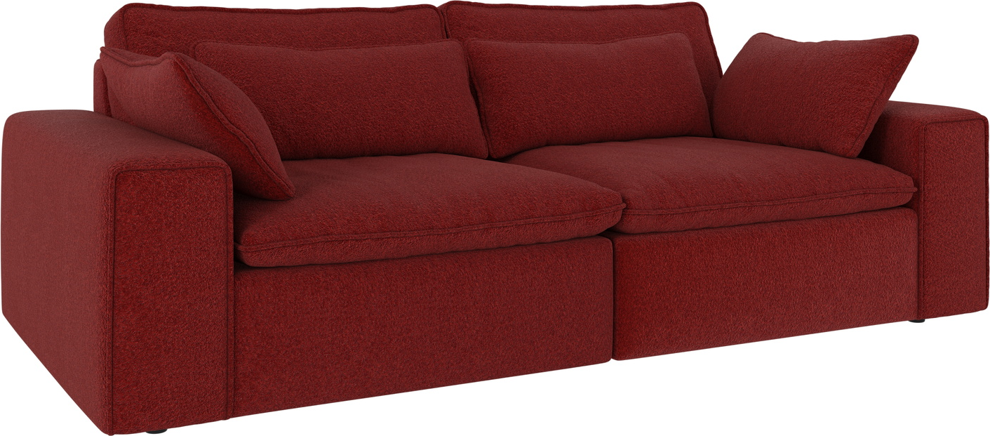 Rød 3-personers Rawlins Anna Sofa – Luksus og Hygge