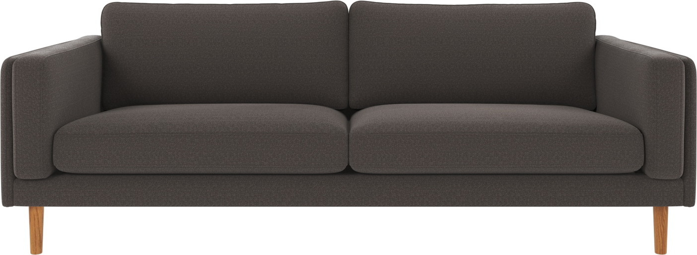 Mørkegrå 3-personers sofa i skandinavisk design - Rowico