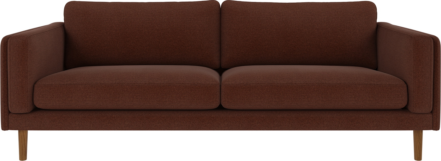 Elegant Rød 3-personers Sofa fra Rowico – Skandinavisk Stil