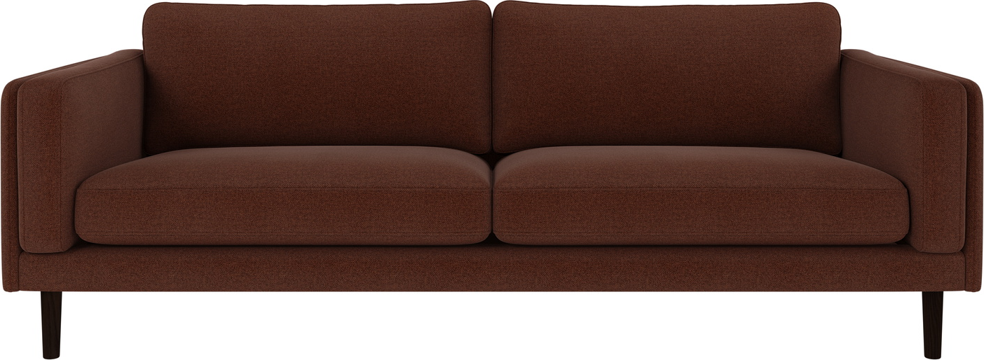 Elegant rødbrun 3-personers sofa fra Rowico - Komfortabel stil