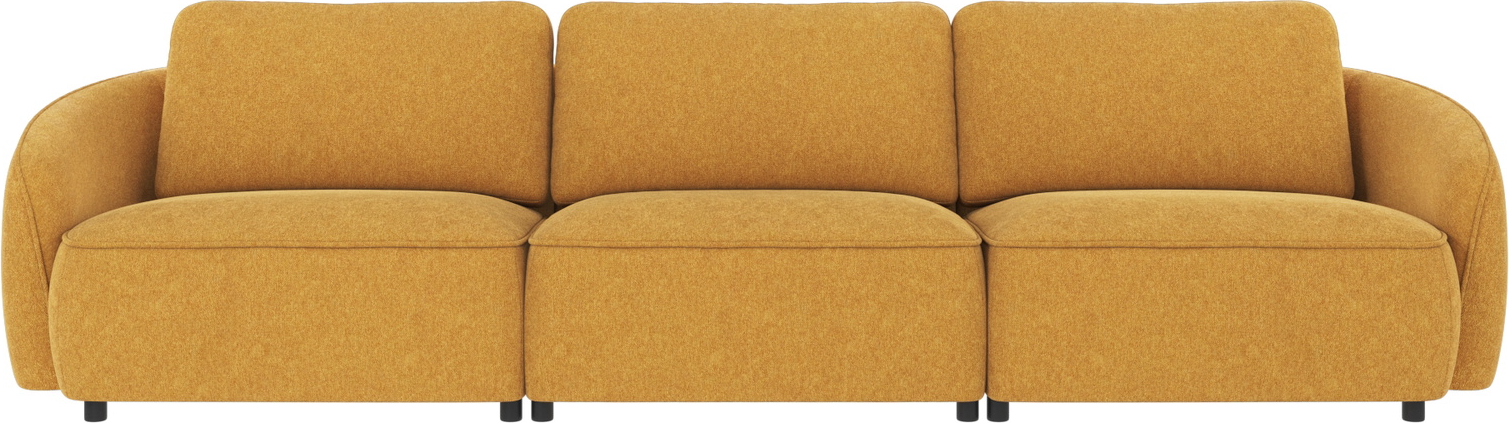 Gul 4-personers Norris Brenda Sofa fra Rowico