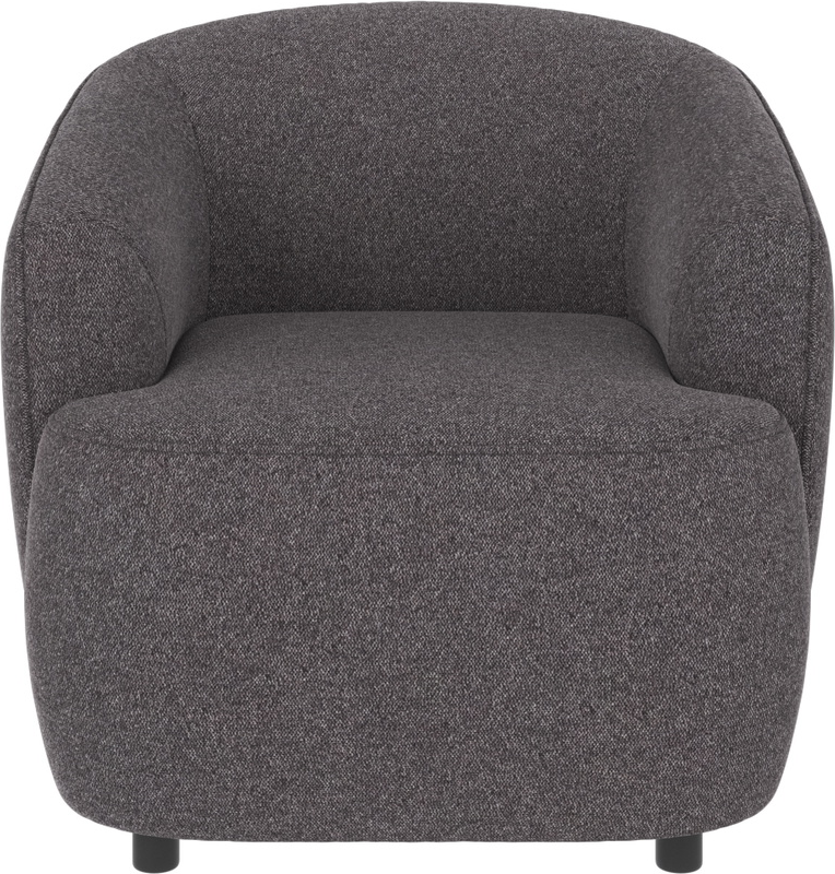 Mørkegrå Loungestol Dermot Brenda Polyester Stof Slidstærk Fsc Mix Rowico Lænestol - 7340126589915
