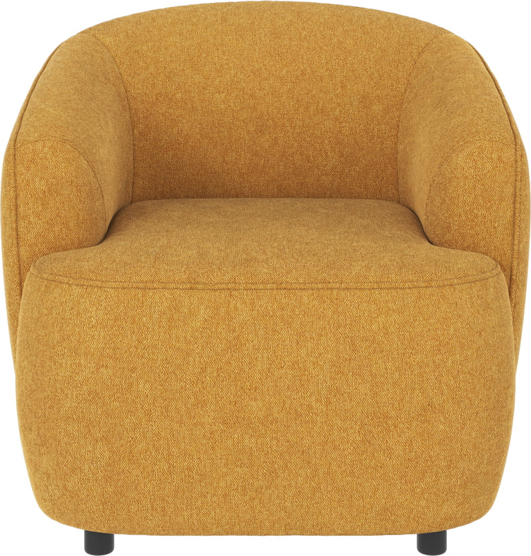 Gul Loungestol Dermot Stof Brenda Polyester Med Nosag Fjedre Fsc Mix Ramme Rowico Lænestol - 7340126589984