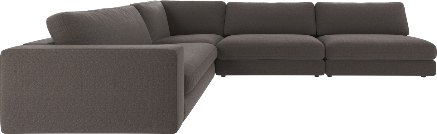 Moderne Mørkegrå Modulær Hjørnesofa - Duncan Rita tilbud!