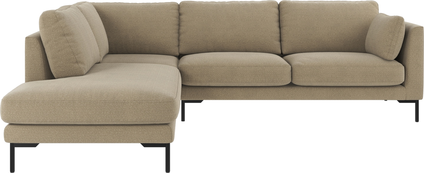 Mørk Beige Venstrevendt Hjørnesofa - Stilfuldt Design