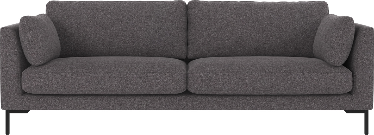 Corwin 3-personers sofa i mørkegrå - stilfuld komfort