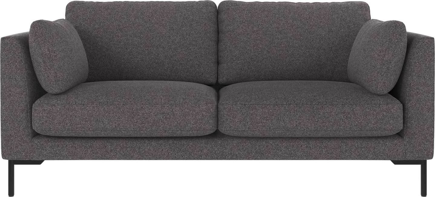 Stilfuld 2-Personers Sofa Corwin i Mørkegrå - Komfortabel Elegance
