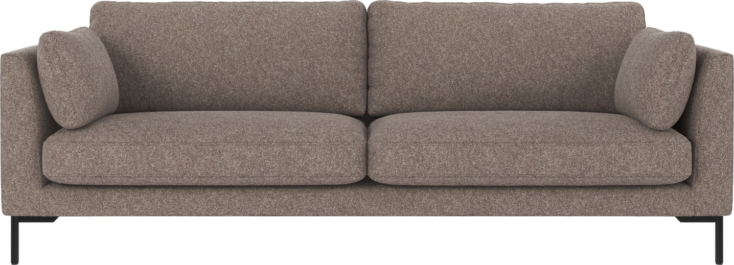 Corwin 3-personers sofa i mørk beige - Stilfuld komfort