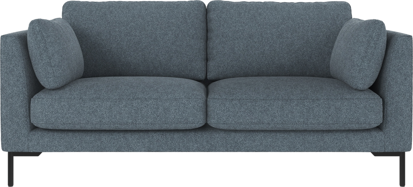 Mellemblå Corwin 2-personers sofa med FSC-certificeret ramme