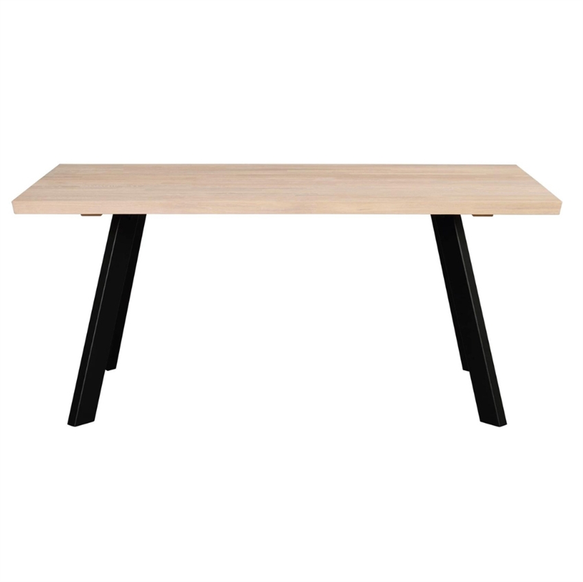 Hvid Fred 170 Pigmenteret Sorte Ben Rowico Spisebord