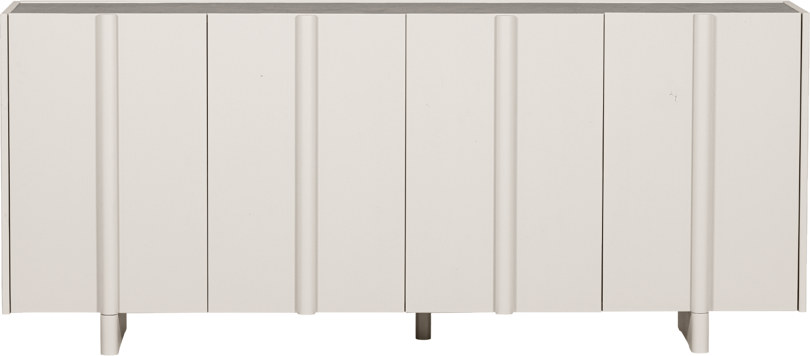 Grå Basu Fsc Certificeret Fyrretræ Matte 200x46x85 Woood Skænk - 8714713184804