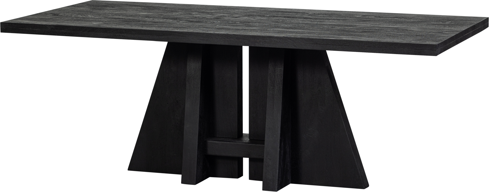 Sort Rektangulært Collection Kean Plankebord Mangotræ Mat 180x100 Woood Spisebord - 8714713199303