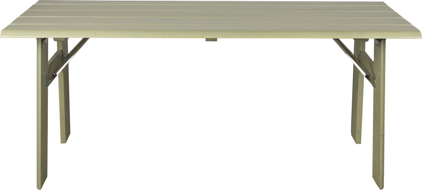 Stenlysgrå Udendørs Avenue Fyrretræ Foldbart L180xb79xh75 Zuiver Spisebord - 8718548101142