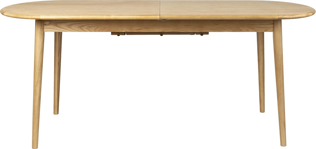 Natur Udtræksbord Twist Asketræ Egfinr Oval 240 Zuiver Spisebord - 8718548083622