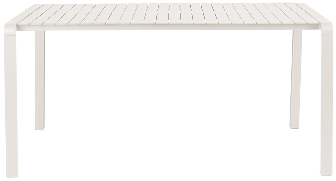 Hvid Udendørs Vondel Pulverlakeret Aluminium Offwhite 168 Have Zuiver Spisebord - 8718548055551