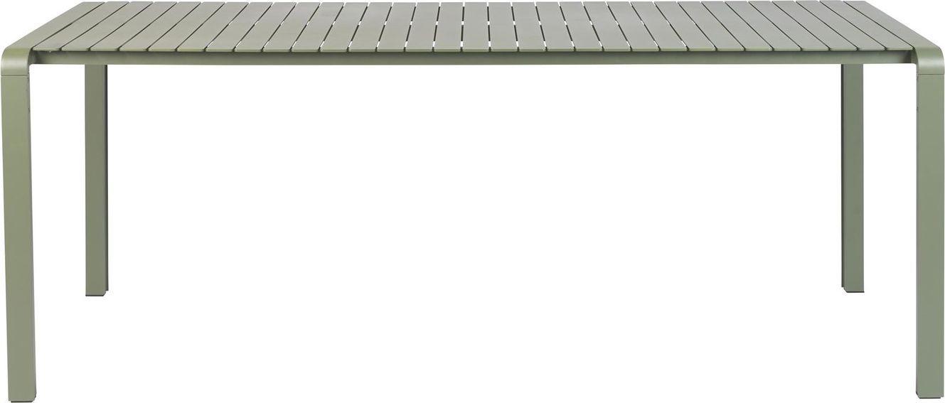 Lysgrå Udendørs Spisebord i Aluminium – Vondel Design