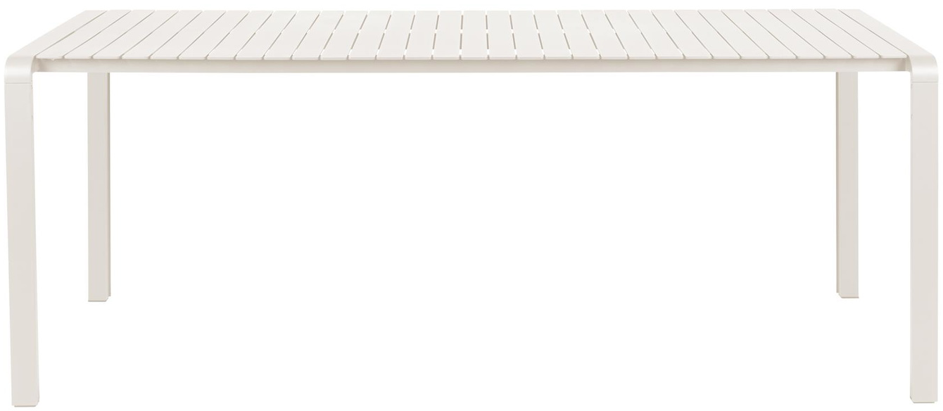 Hvid Udendørs Vondel Aluminium Offwhite L214xb97xh75 Terrassebord Zuiver Spisebord - 8718548055582