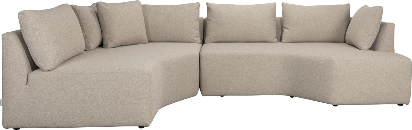 Cappuccino Modul Prosper Venstre Stenlysgrå Polyester 355 Zuiver Sofa - 8718548088979