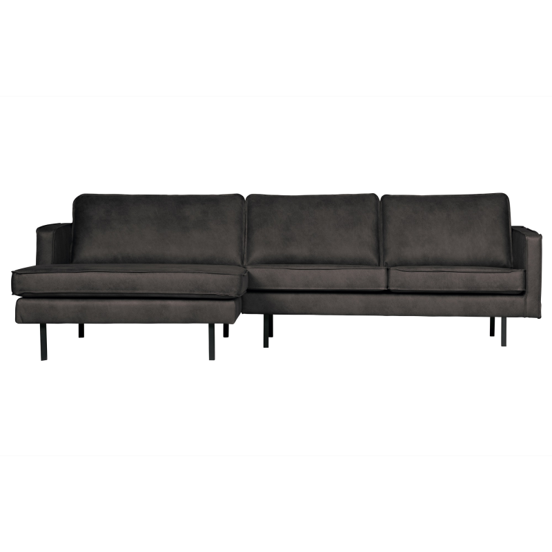 Sort Rodeo Chaiselong Venstrevendt Black Bepurehome Sofa - 8714713083121