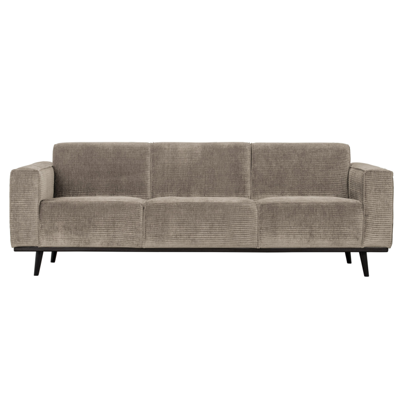Grå Statement Pers 230 Flat Rib Clay Bepurehome Sofa - 8714713139620