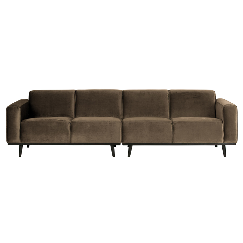 Brun Statement Pers 280 Velour Taupe Bepurehome Sofa - 8714713088096