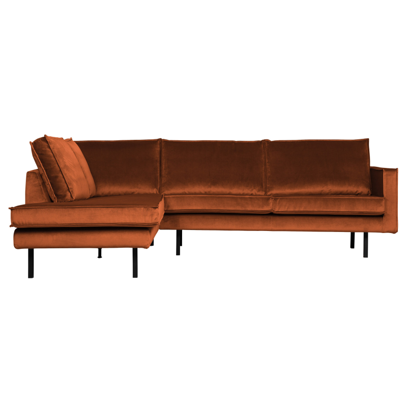 Rust Rodeo Hjørne Venstrevendt Velour Bepurehome Sofa - 8714713106417
