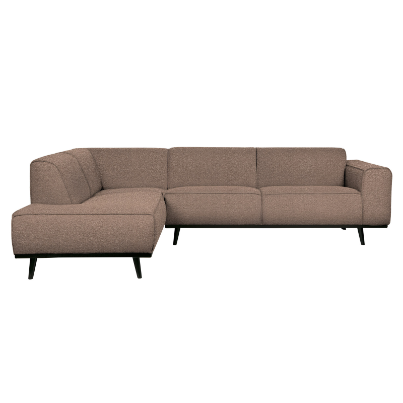 Brun Statement Hjørne Venstrevendt Boucle Nougat Bepurehome Sofa - 8714713118748