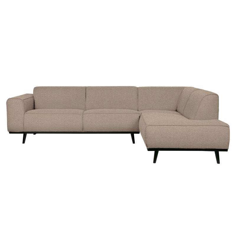 Beige Statement Hjørne Højrevendt Boucle Bepurehome Sofa - 8714713117932