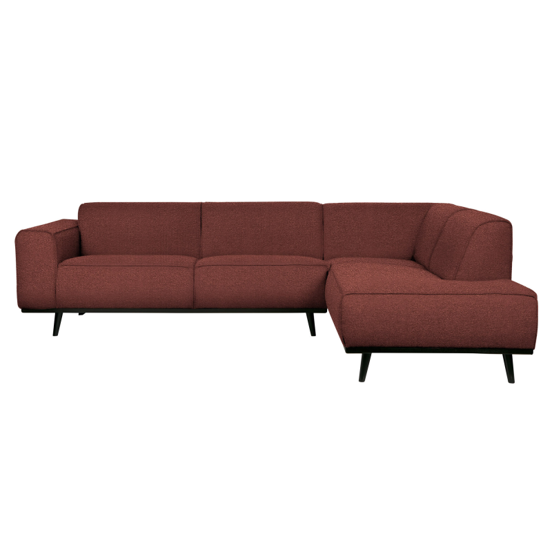 Brun Statement Hjørne Højrevendt Boucle Chestnut Bepurehome Sofa - 8714713118809
