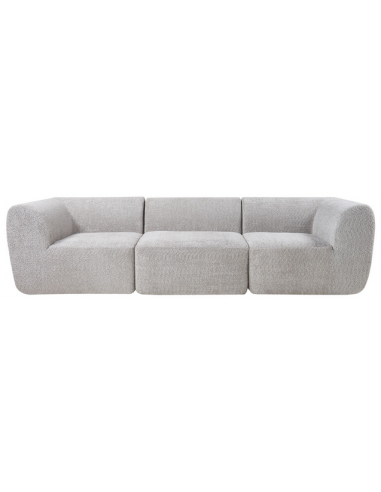 HURVA Modulsofa til 3 personer i grå boucl - Black Friday!
