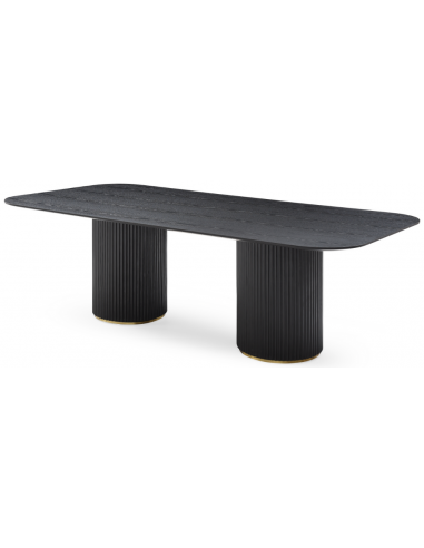 Lantine Egetræ Egetræsfinr 240 120 Sort Messing Tommy Franks Spisebord
