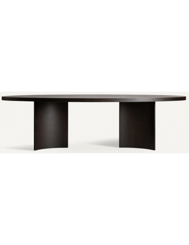 Neuvic Spisebord i Rustik Mørkebrun Egetræ - Moderne Design