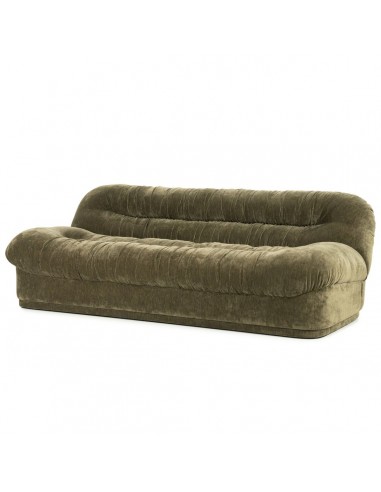 Grøn Nook 3-personers sofa i retrodesign af polyester