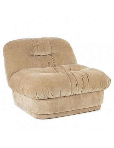 Nook Beige Polyester Lænestol - Retro Design Tilbud!
