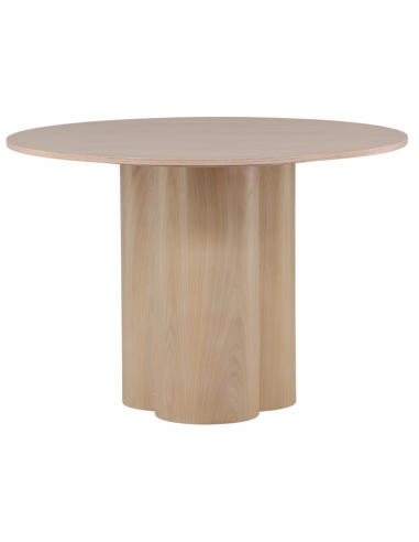 Hvid Pudset Oli Spisebord Ø110 - Elegant Design