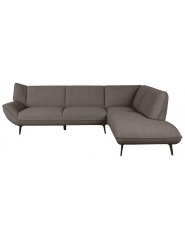 Pesaro Højrevendt Chaiselong Metal Boucl 274 203 Sort Brun Label51 Sofa