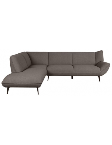 Pesaro Venstrevendt Chaiselong Metal Boucl 274 203 Sort Brun Label51 Sofa