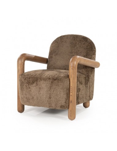 Retrova Asktræ Polyester H84 Naturbrun Taupe By Boo Lænestol