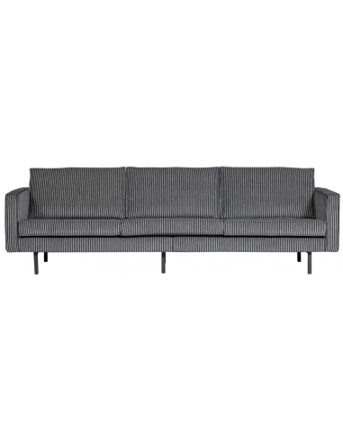 Rodeo Personers Polyester B277 Sort Grå Stribet Bepurehome Sofa