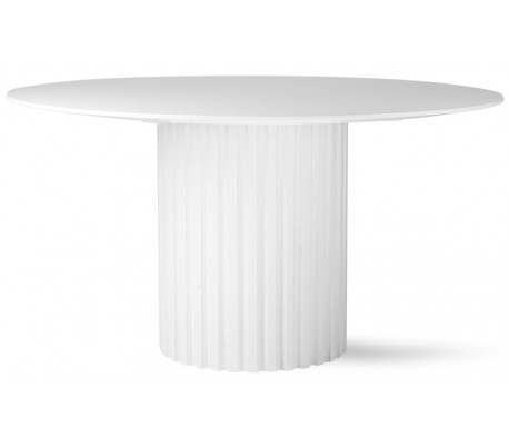 Hvid Rundt Sunkaitræ Mdf Ø140 Hk Living Spisebord