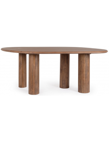 Rustik Brun Spisebord i Mangotræ - Moderne Design