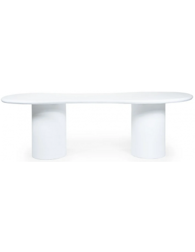 Moderne Hvidt Seki Spisebord i Organisk Design - Mat Finish