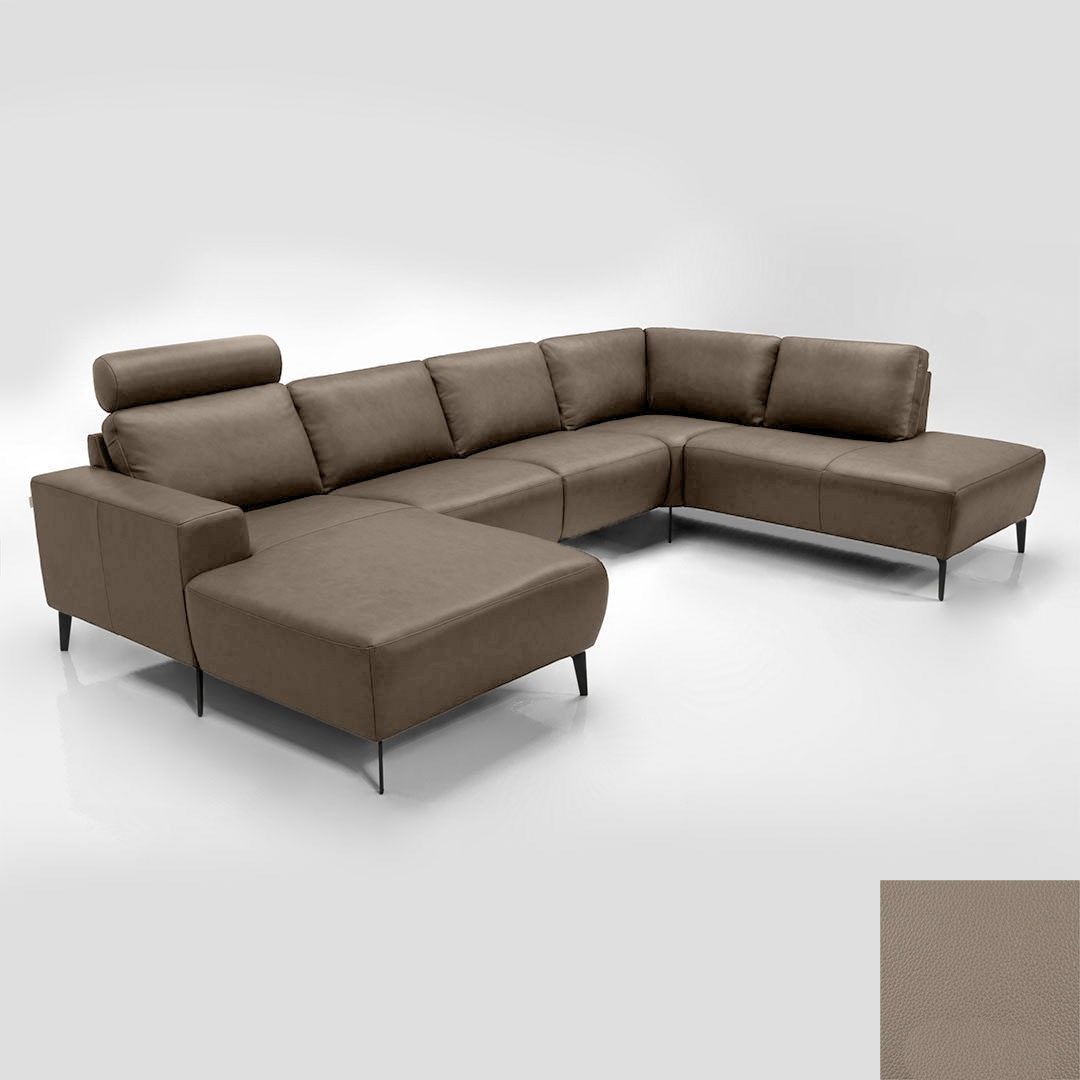 Napoli Semianilin Læder Semianalin 312 Khaki Hjort Knudsen Sofa