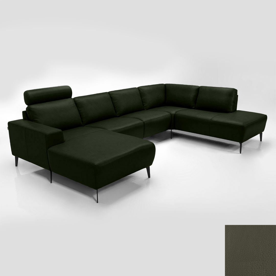 Napoli Semianilin Læder Semianalin 314 Hunter Hjort Knudsen Sofa