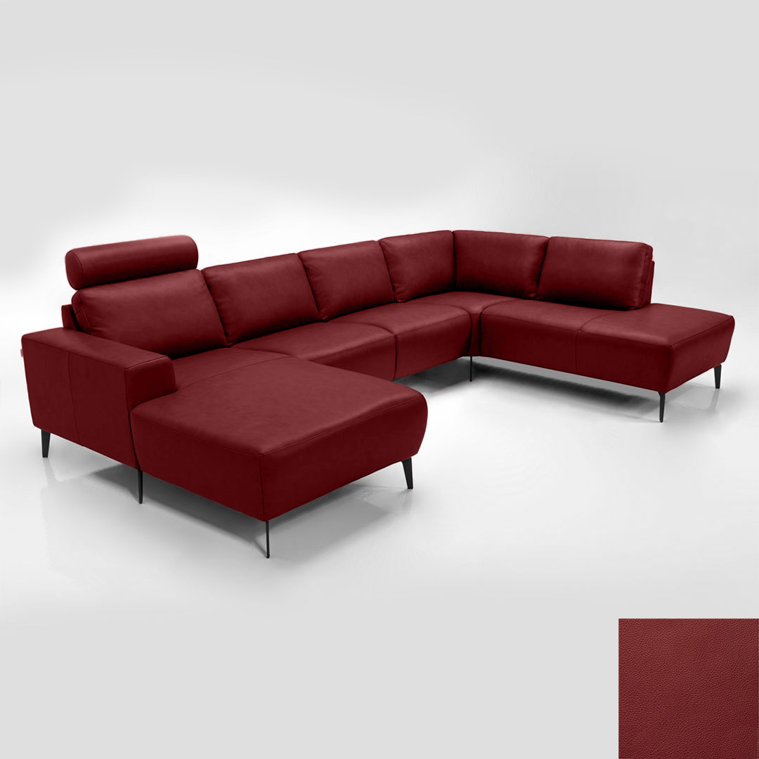 Napoli Semianilin Læder Semianalin 315 Red Hjort Knudsen Sofa