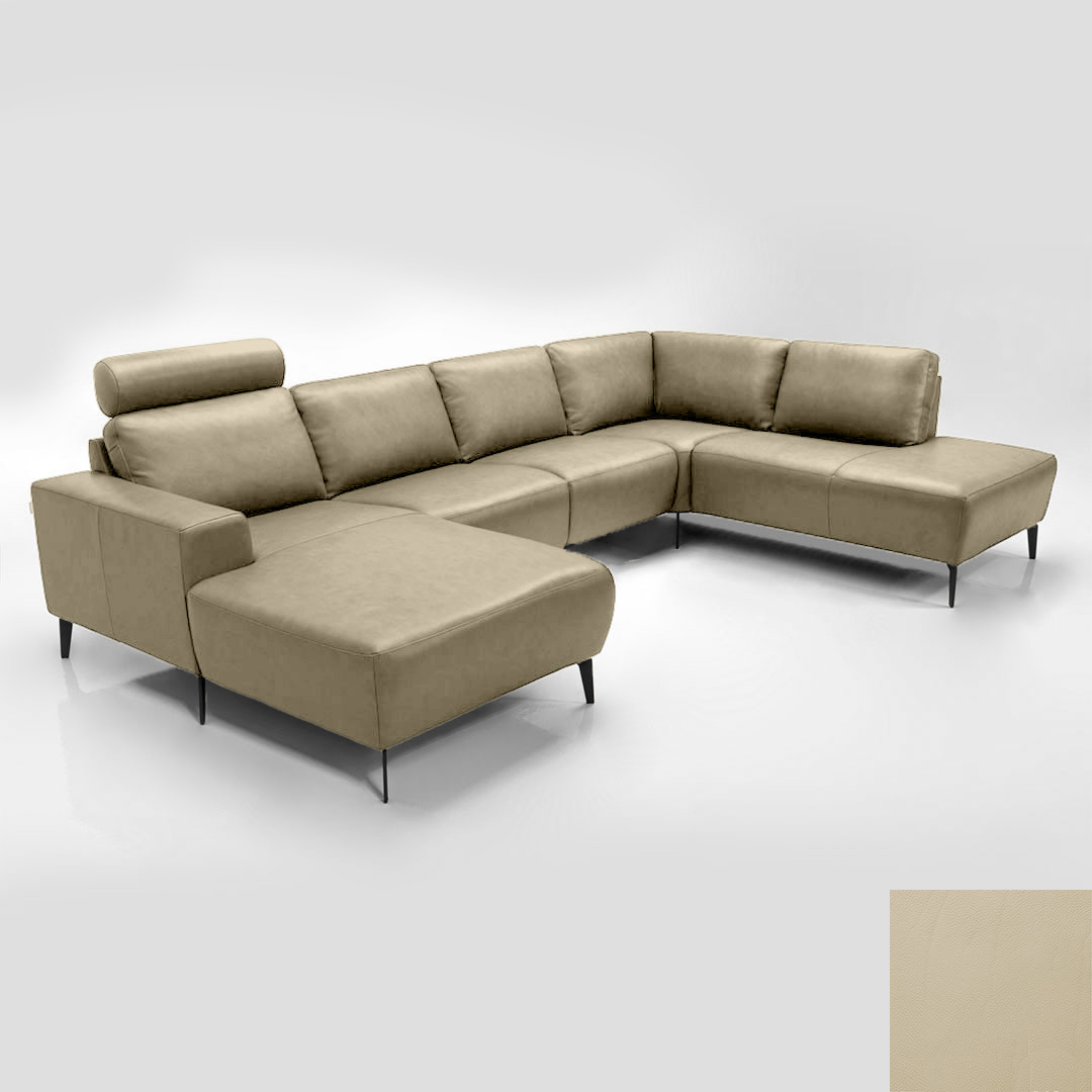 Napoli Semianilin Læder Semianalin 318 Sand Hjort Knudsen Sofa
