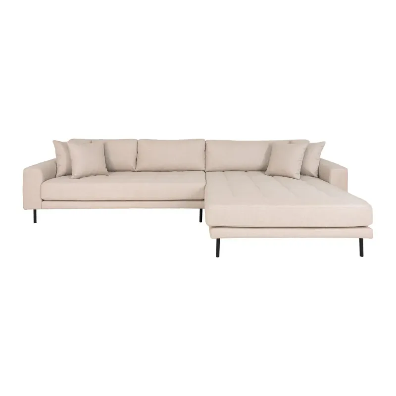 Højrevendt Beige Med Fire Puder Hn1025 1301490 Homeshop Sofa - 5713917019250